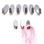 BXzhiri Adhesive Hooks Heavy Duty Wall Hooks Hangers Stainless Steel Waterproof Stick on Hooks for Hanging Robe, Coat