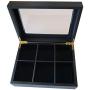 Wooden Tea Boxes Organizer Gift Set - Wood Tea Boxes with Bigelow Assorted Tea Bags Bigelow Variety Pack Tea and Bigelow Herbal Tea Variety Pack Tea 12 Different Flavors 36 Tea Bags