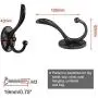 uxcell 2pcs Dual Wall Hooks Zinc Alloy Wall Mounted Coat Hat Double Robe Hooks Clothes Hanger Holder w Screws Black uxcell 2pcs Dual Wall Hooks Zinc Alloy Wall Mounted Coat Hat Double Robe Hooks Clothes Hanger Holder w Screws Black