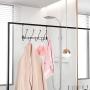 HapiRm Over The Door Hooks, Door Hanger Over The Door Towel Rack with 9 Organizer Hooks for Coat,Bag,Robe,Towel.(Brown)