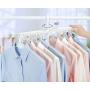 Uigerl in 1 Multifunctional Clothes Hanger 360°Rotating Shoulder Antiskid Dry and Wet Dual-use Folding Hanger (White)