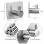3M Self Adhesive Hooks Set of 4, Strong Sticky Wall Coat Towel Hooks, Key Hook, 304 Stainless Steel Stick Wall Hooks Waterproof Bathroom Hook Wall Hanger for Bathroom, Bedroom, Kitchen and Office 3M Self Adhesive Hooks Set of 4, Strong Sticky Wall Coat Towel Hooks, Key Hook, 304 Stainless Steel Stick Wall Hooks Waterproof Bathroom Hook Wall Hanger for Bathroom, Bedroom, Kitchen and Office