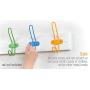 Tibres - Kids Wall Coat Hooks for Girls and Boys for Jackets Clothes Hats Backpacks Robes and Towels - Children Colorful Wall Mounted Hanger Hooks for Use in Nursery Bedroom and Bathroom - Set of 10