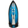 Sunbeam Steam Master 1400 Watt Mid-size Anti-Drip Non-Stick Soleplate Iron with Variable Steam control and 8 Retractable Cord, Black/Blue, GCSBCL-202-000