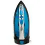 Sunbeam Steam Master 1400 Watt Mid-size Anti-Drip Non-Stick Soleplate Iron with Variable Steam control and 8 Retractable Cord, Black/Blue, GCSBCL-202-000 Sunbeam Steam Master 1400 Watt Mid-size Anti-Drip Non-Stick Soleplate Iron with Variable Steam control and 8 Retractable Cord, Black/Blue, GCSBCL-202-000