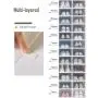 IRONLAND Storage Shoe Boxes White 12 Pack Clear Plastic Stackable White