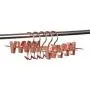 Amber Home Add-On Shiny Rose Gold Copper Metal Clothes Pants Skirt Slack Hangers Clothing Hangers with 2-Adjustable Clips (5 Pack) Amber Home Add-On Shiny Rose Gold Copper Metal Clothes Pants Skirt Slack Hangers Clothing Hangers with 2-Adjustable Clips (5 Pack)