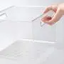 mDesign Plastic Food Storage Container Bin with Handles - for Kitchen, Pantry, Cabinet, Fridge/Freezer - Large Organizer for Snacks, Produce, Vegetables, Pasta - BPA Free, 10" Square, 2 Pack - Clear mDesign Plastic Food Storage Container Bin with Handles - for Kitchen, Pantry, Cabinet, Fridge/Freezer - Large Organizer for Snacks, Produce, Vegetables, Pasta - BPA Free, 10" Square, 2 Pack - Clear