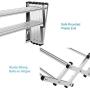 Heize best price Sliver Stainless Wall Mounted Expandable Clothes Drying Towel Rack Laundry Hanger Room(U.S. Stock)