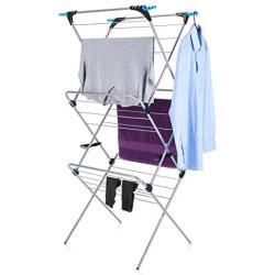 Minky Homecare 3 Tier Plus Drying Rack, 49, Silver