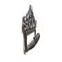 gasare, Cast Iron Key Holder for Wall, Decorative Hooks, 5 Hangers, 12.5 x 4.75 Inches, Cast Iron, Antique Brown Color, Screws and Anchors,1 Unit