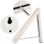 GOTOTOP Folding Hidden Wall-mount Hanger Retractable Indoor Bedroom Clothes Towel Rack