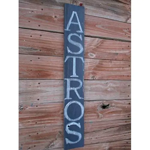 Vintage look HOUSTON ASTROS LARGE DOOR SIGN BASEBALL antique style weathered wood sign jute hanger Vintage look HOUSTON ASTROS LARGE DOOR SIGN BASEBALL antique style weathered wood sign jute hanger