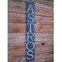Vintage look HOUSTON ASTROS LARGE DOOR SIGN BASEBALL antique style weathered wood sign jute hanger