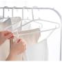 10pcs Random Color 38cm Adult Plastic Hangers for Clothes Non-Slip Hanger