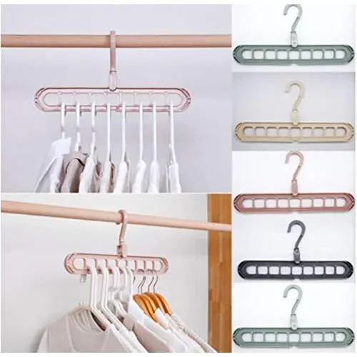 10pcs Random Color Multi-Function Space Saver Wonder Magic Clothes Hanger, Closet Racks Organizer Wardrobe Coat Dress Hooks 10pcs Random Color Multi-Function Space Saver Wonder Magic Clothes Hanger, Closet Racks Organizer Wardrobe Coat Dress Hooks