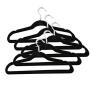 COMOTS 120pcs Black Velvet Non-Slip Thin Clothes Clothing Hangers, Space Saving Closet Storage Helper Household