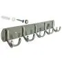 WEBI Coat Rack Wall Mounted,5 Coat Hooks for Hanging Coats,Metal Wall Coat Rack with Hooks Dual Hook Rack Hook Rail Coat Hanger Wall Mount for Clothes Entryway Jacket,Bronze,2 Packs