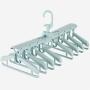 EvaroFly Multipurpose Magic Stretch Folding Hanger, Child Household Clothes Hanger, Save Space -Green 1 Pc