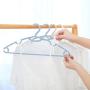 Iddefee Clothes Hanger Pack of 20 Thicken Plastic Hangers Multifunctional Hanger Pants Hangers (Color : Blue, Size : 4018cm)