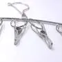 Z ZICOME 2 Pack Stainless Steel Laundry Drying Rack Clothes Hanger with 10 Clips for Socks, Baby Clothes, Cloth Diapers, Bras, Towel, Underwear, Hat, Scarf, Pants, Gloves