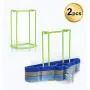 Standing Clothes Hanger Stacker Holder, 2 pcs Drying Rack Caddy Premium Grade PP for Tidier Laundry Room Closet Organizer, Large Capacity Hold Up to 30 Hangers with Manual for Installation