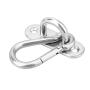 2 Set Heavy Duty Hanger Hook Hammock Wall Mount, Suspension Ceiling Hooks Outdoor Swing Mounting Hook Exercise Hook Stainless Steel Swivel Carabiner Yoga Ceiling Mount Swing Hook