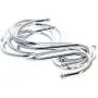 MroMax Metal S Hooks 3.03'' x 2.48''(L x W), S Shaped Hook Hangers for Kitchen Bathroom Bedroom Storage Room Office Outdoor Multiple Uses, Silver 8pcs