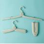 CP-nine 4 Pcs Mini Folding Travel Clothes Hangers Foldable Plastic Adjustable Portable for Suitcase Adult Children Clothes Rack