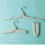 CP-nine 4 Pcs Mini Folding Travel Clothes Hangers Foldable Plastic Adjustable Portable for Suitcase Adult Children Clothes Rack