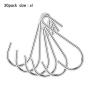30 Pack Heavy Duty S Hooks Stainless Steel S Shaped Hooks Hanging Hangers for Kitchenware Spoons Pans Pots Utensils Clothes Bags Towers Tools Plants (L Silver)