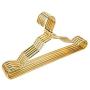 Jiansheng Clothes Hanger, Wide Shoulder Drying Rack, Non-Slip Wet and Dry, Aluminum Alloy, Non-Slip Clothes, Hangers, 10 Pieces, Silver (Color : Gold, Size : 10 Pack)