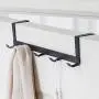 Yvetti Clothes Hangers Metal 5-Hook Anti-Slip Door Back Space Saving Trousers Clothes Scarf Hanging Towel Hook Organizer for Closet Wardrobe Black Yvetti Clothes Hangers Metal 5-Hook Anti-Slip Door Back Space Saving Trousers Clothes Scarf Hanging Towel Hook Organizer for Closet Wardrobe Black