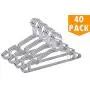 Heavy Duty Wire Hangers, 40 Pack, Commercial Metal Coat Hangers, 16.5 Inch Strong Clothes Hangers Heavy Duty Wire Hangers, 40 Pack, Commercial Metal Coat Hangers, 16.5 Inch Strong Clothes Hangers
