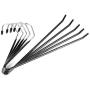 Pant Hangers 10 Packs, Royalhanger Metal Open Ended Hangers Skirt Hanger Strong Durable Space Saving Jeans Trouser Hangers with Non Slip Rubber Coating