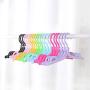HNIWDJ Set of 10 Clothes Hangers Travel Portable Plastic Hangers Simple Folding Hangers No Trace Clothes Hanging Racks Indoor Airer (Color : Red)