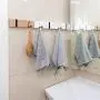 jiulonerst -Coat Rack,Nailless Folding Coat Hook Hat Clothes Rack Hanger,Bamboo Color 4 Hooks