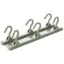 Unilive Foldable Wall Hanging Hook Rack,Strong Adhesive Storage Rack for Kitchen Home Bathroom Towel Clothes Plastic Hanger 6 Hooks Space Saving Racks (Frog Green)