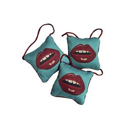 pop art lips holiday ornament, door hanger, cool holiday gift