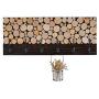 Cxjff Wall Coat Rack Clothes Hat Hanger Holder Hooks Wood Mediterranean Style, Brown, 3 (Color : Brown, Size : 68x2.5x40CM)