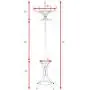 Free Standing Clothes Hangers 12 Hook Hat Coat Jacket Bag Rack with Umbrella Stand Wood Oak Wood