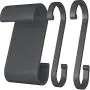 10Pcs S Hook Black S Shaped Hooks Aluminum S Shaped Hooks Heavy Duty S Hanging Hooks Lightweight S Utility Hooks for Pots,Pans,Plants,Cups,Clothes,Towels,Kitchen,Bedroom,Bathroom,Office and Garden 10Pcs S Hook Black S Shaped Hooks Aluminum S Shaped Hooks Heavy Duty S Hanging Hooks Lightweight S Utility Hooks for Pots,Pans,Plants,Cups,Clothes,Towels,Kitchen,Bedroom,Bathroom,Office and Garden