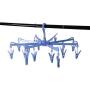 WSSROGY Round Folding Laundry Drying Clothes Hanger with 16 Clips Octopus Clothespins, Clip and Drip Hanger