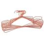 KOOBAY Top 17" Rose Copper Gold Shiny Steel Wire Clothes Hanger Non Slip Shoulders for Shirts,Coat,Slacks Storage & Display (30)