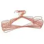 KOOBAY Top 17&quot Rose Copper Gold Shiny Steel Wire Clothes Hanger Non Slip Shoulders for Shirts ,Coat ,Slacks Storage & Display (60)