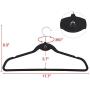 X-Treat Premium Clothes Hangers Heavy Duty Non-Slip Flocked Velvet Hangers Clothes Hangers Suit Shirt Pants100 Pieces