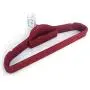 Home 10pcs Plastic Flocking Clothes Hangers with Rail Clothing Organizer Home 10pcs Plastic Flocking Clothes Hangers with Rail Clothing Organizer
