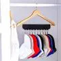 JUNRON Us 10pcs Portable Folding Clothes Cloth Hanger Clips Bathroom Rack, Laundry Rack Wall - Clothes Drying Hanger, Wall Clothes Drying Rack, Folding Clothes Dryer, Folding Metal Hanger