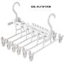 2pcs Magic Hanger Space Saving Hanger Multi-Function Cloth Hanger Hook Organizer Wardrobe Save Practical Hook Closet Pants Clip