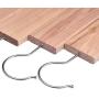 Supicity 10 Pack Cedar Hang Ups Set,Natural Cedar Blocks with 10 Hooks for Clothes Storage,Aromatic Cedar Balls Hangers,Closets & Drawers Storage Accessories Refined